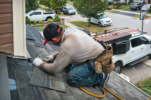Professional Roofing technician working in Effingham, NH